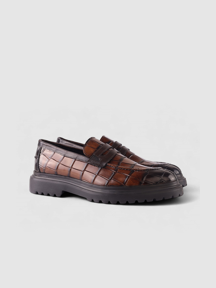 051 Kahve Kroko Antik